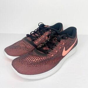 Nike Women's Free RN Black Lava Glow 831509-008 Size 7.5